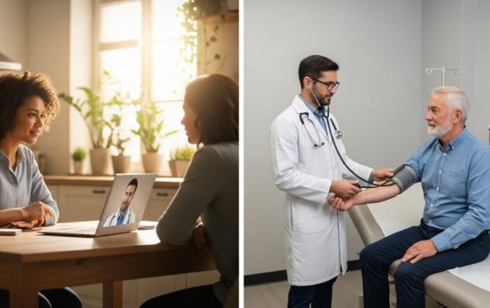 virtual care vs in-person