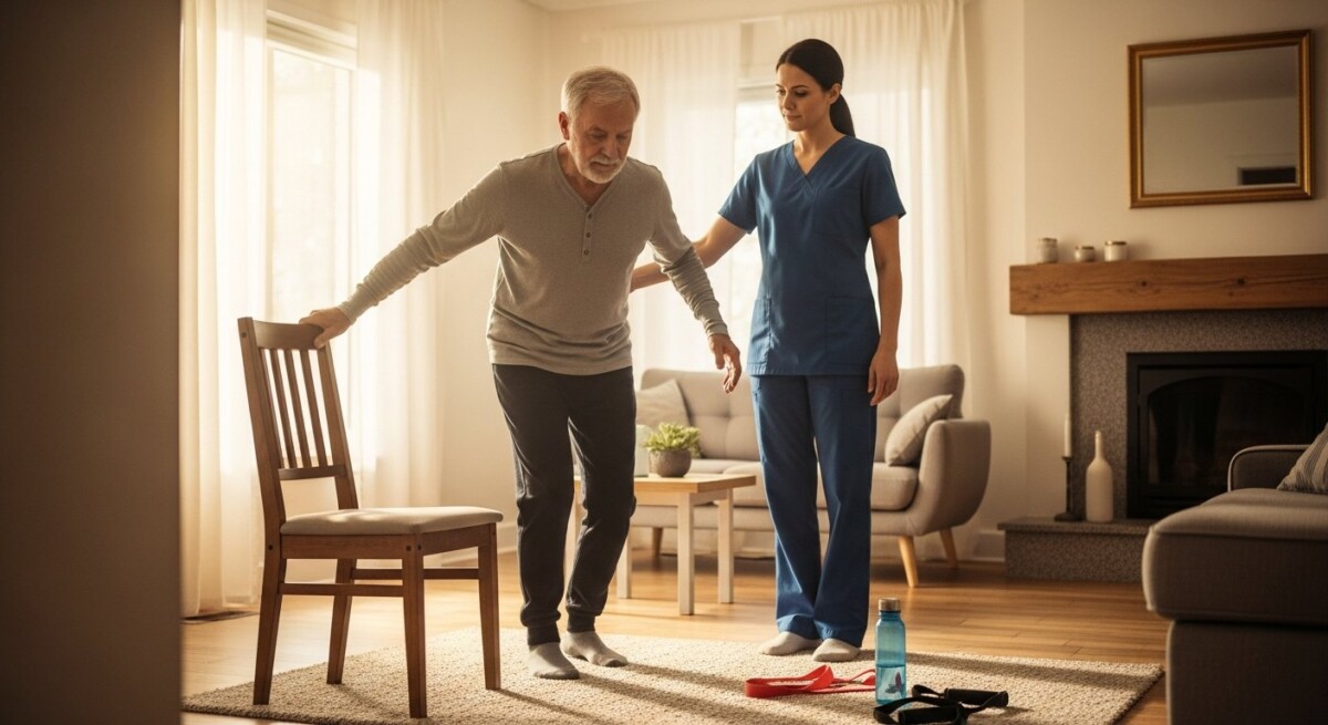 Physical therapy at home for stroke recovery