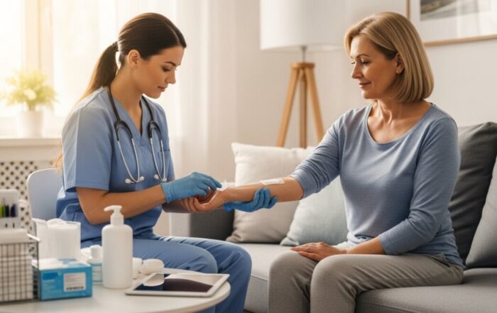 Mobile wound care services for post-surgery patients