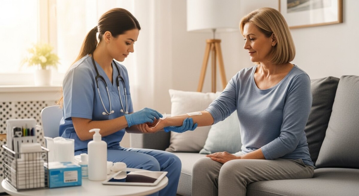 Mobile wound care services for post-surgery patients