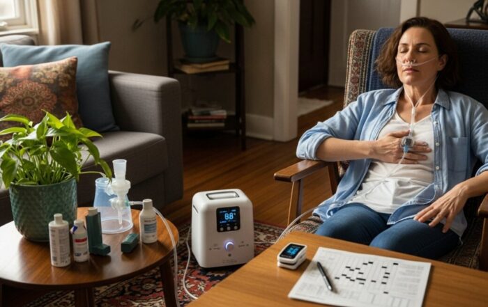 In-home respiratory therapy for COPD patients