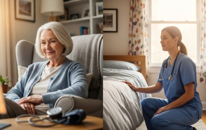 Telehealth vs in-person home visits for follow-ups