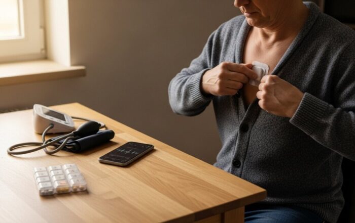 Remote monitoring devices for chronic heart conditions