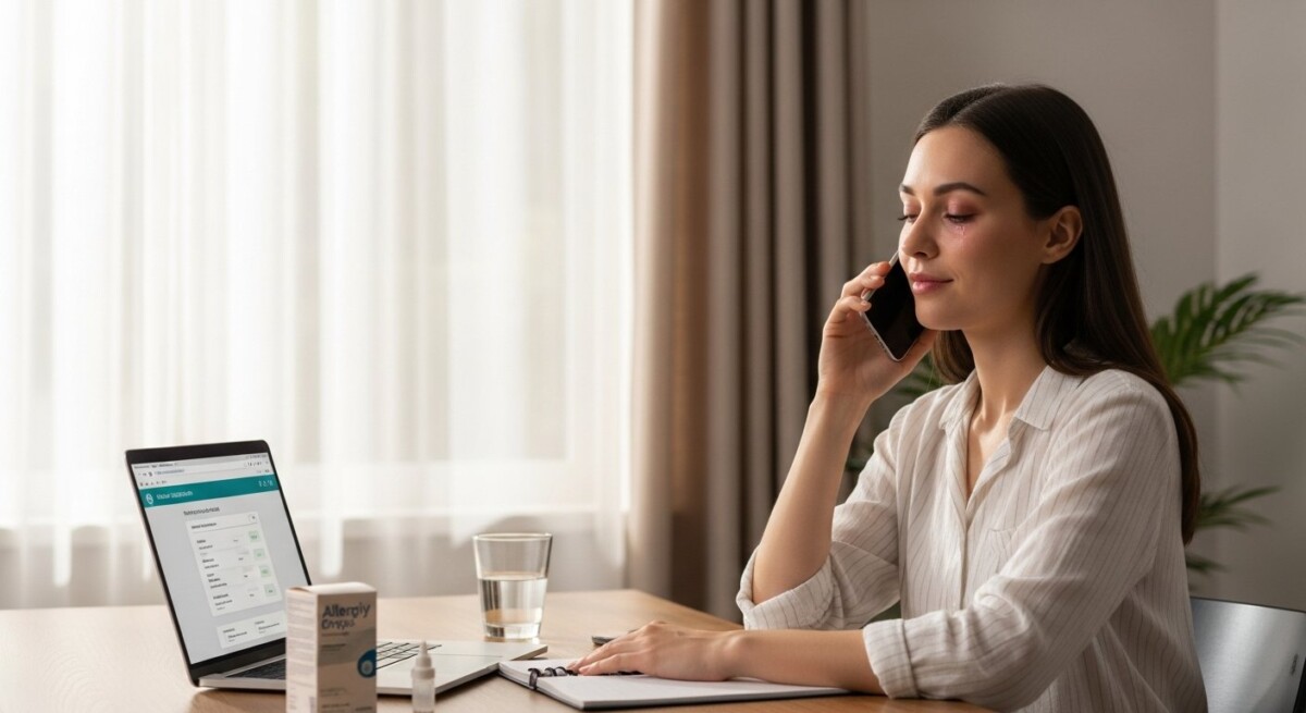 Eye allergy relief via virtual care