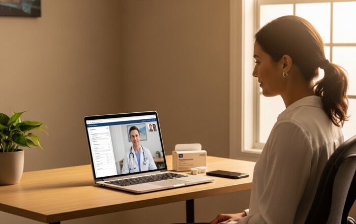 Online prescription process walkthrough