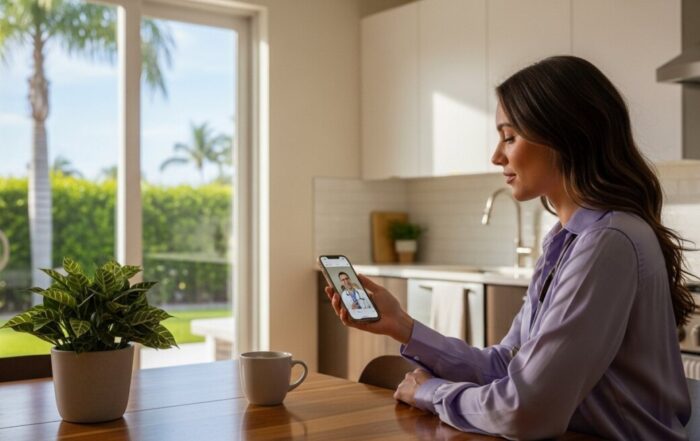 West Palm Beach, Florida remote physician visits via video chat