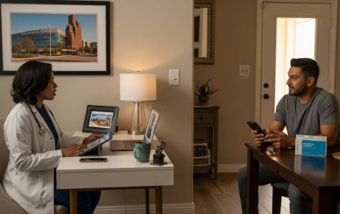 Houston, Texas remote healthcare consultations with physicians